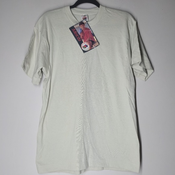 Fruit of the Loom Other - NWT VTG Fruit of the Loom Blank Beige T Shirt Size M Essential Single Stitch 90s